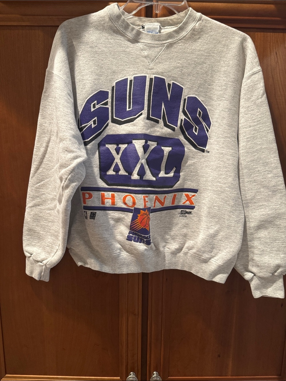 Vintage Phoenix Suns Gray Crewneck Sweatshirt - XXL Graphic Pullover